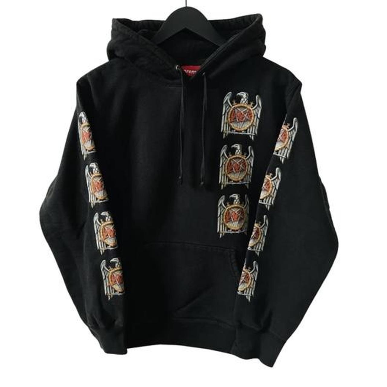 Supreme X Slayer Eagle Hoodie Black Size Large