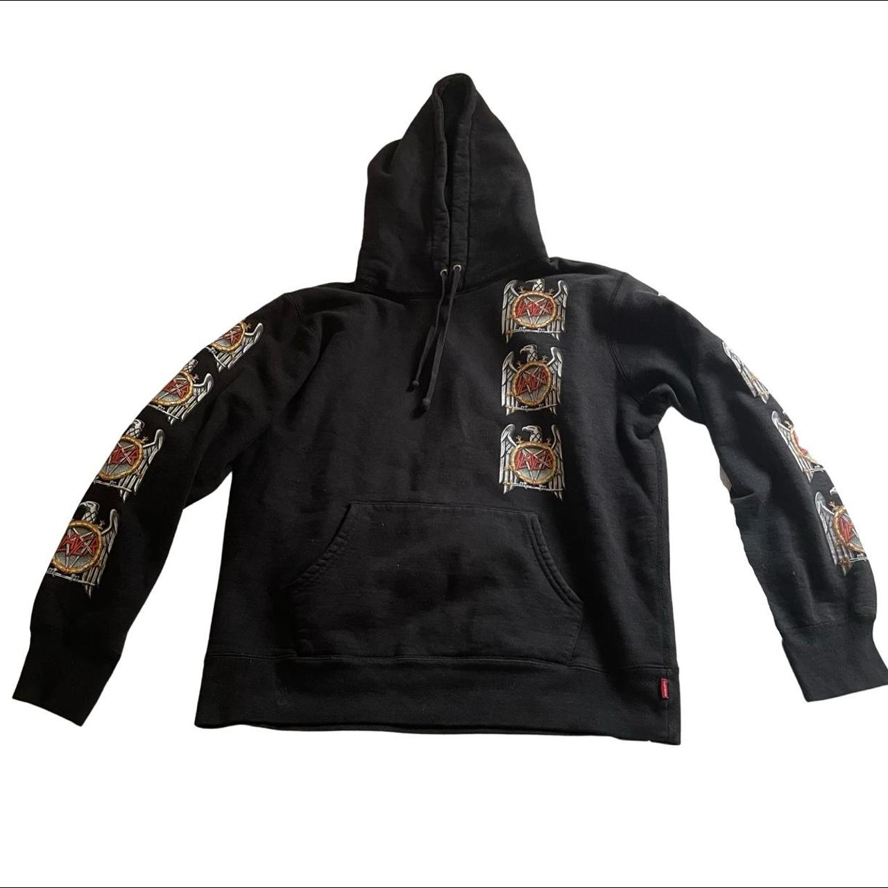 Supreme X Slayer Eagle Hoodie Black Size Large