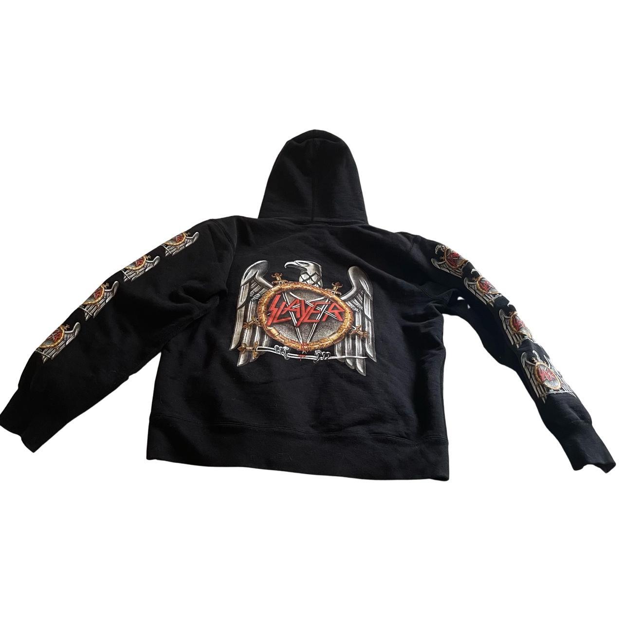 Supreme X Slayer Eagle Hoodie Black Size Large...