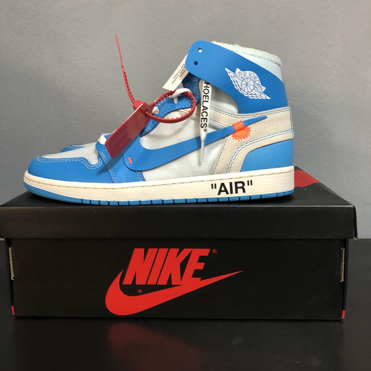 Air Jordan 1 ✘ off white UNC. A Super limited pair - Depop