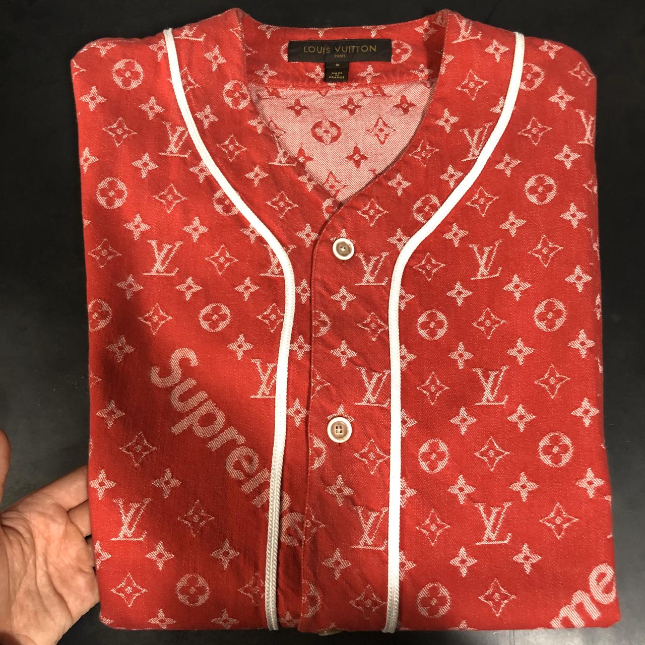 Supreme Supreme x Louis Vuitton baseball jersey
