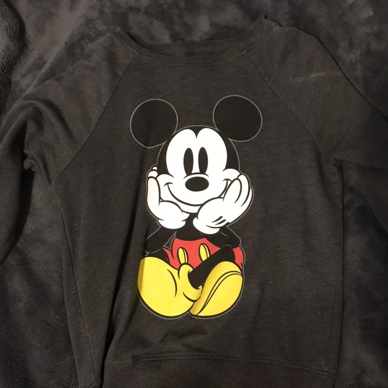 Disney Women's Black and Grey Shirt | Depop