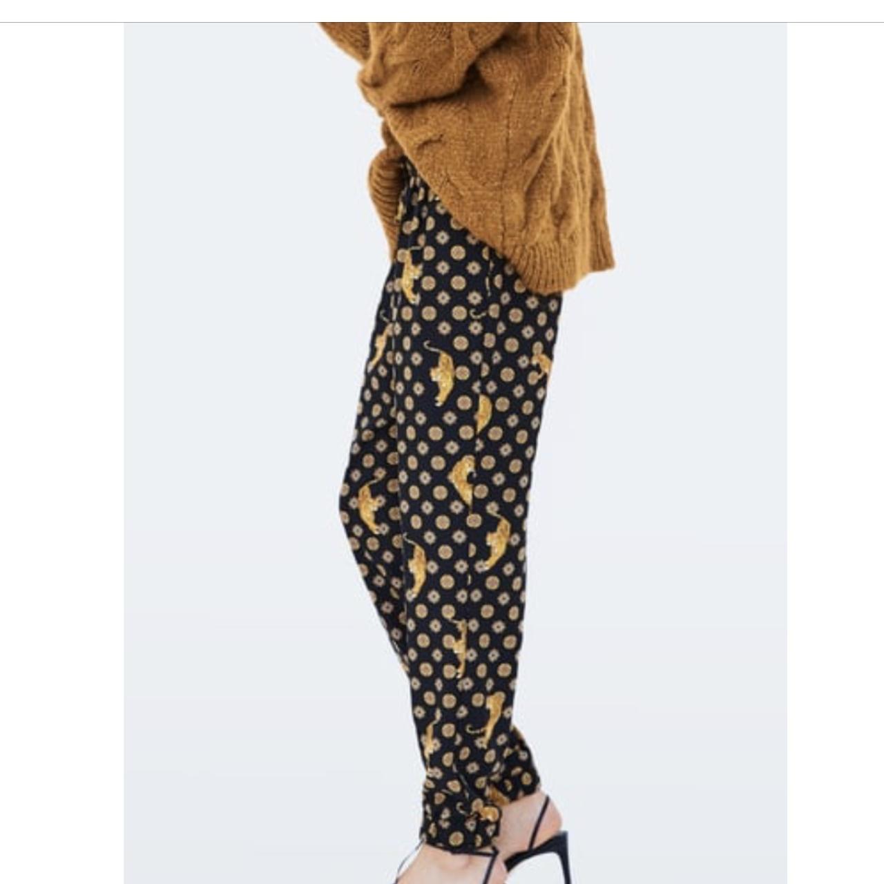 Zara leopard sale joggers