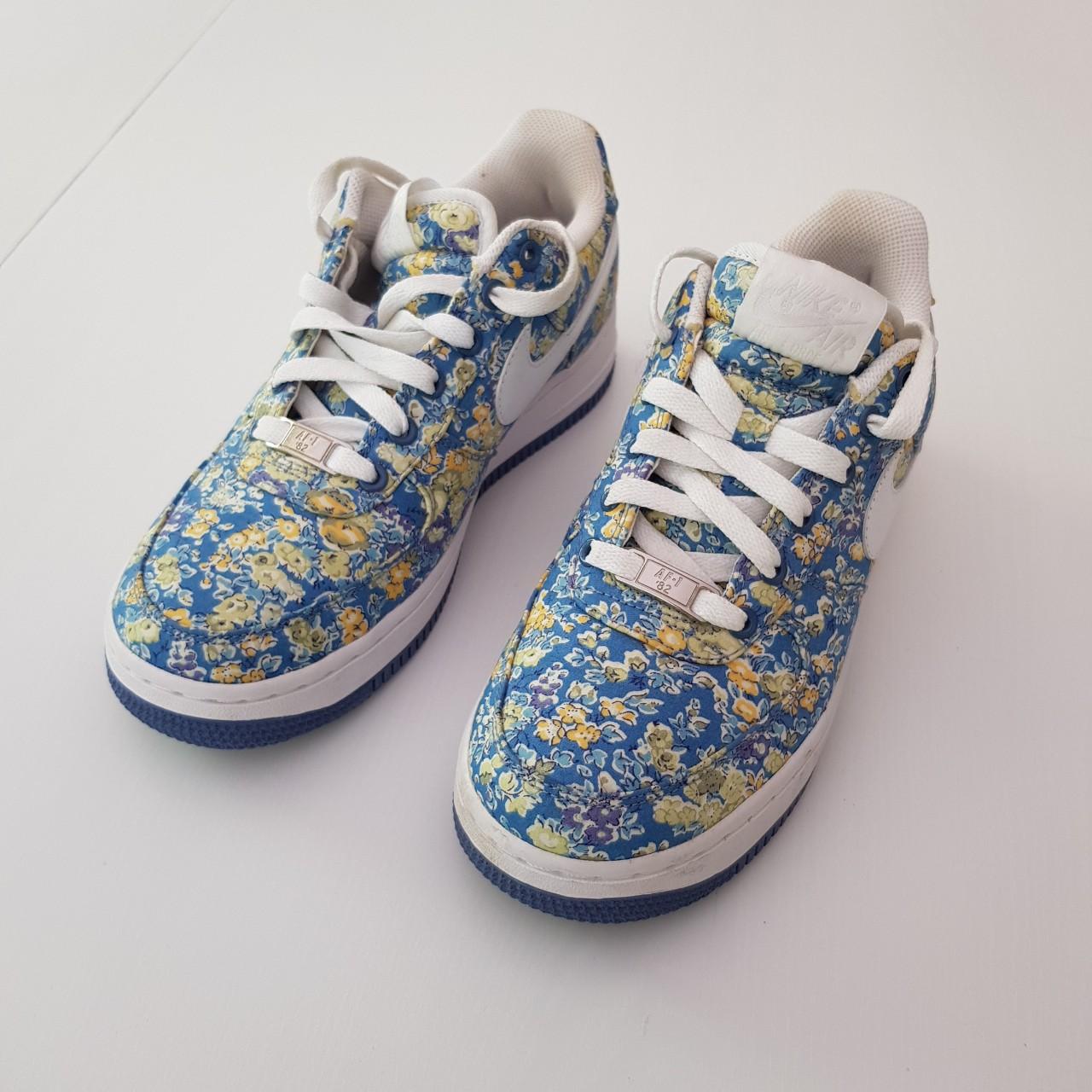 Nike Air Force 1 floral design. • Condition: New; - Depop