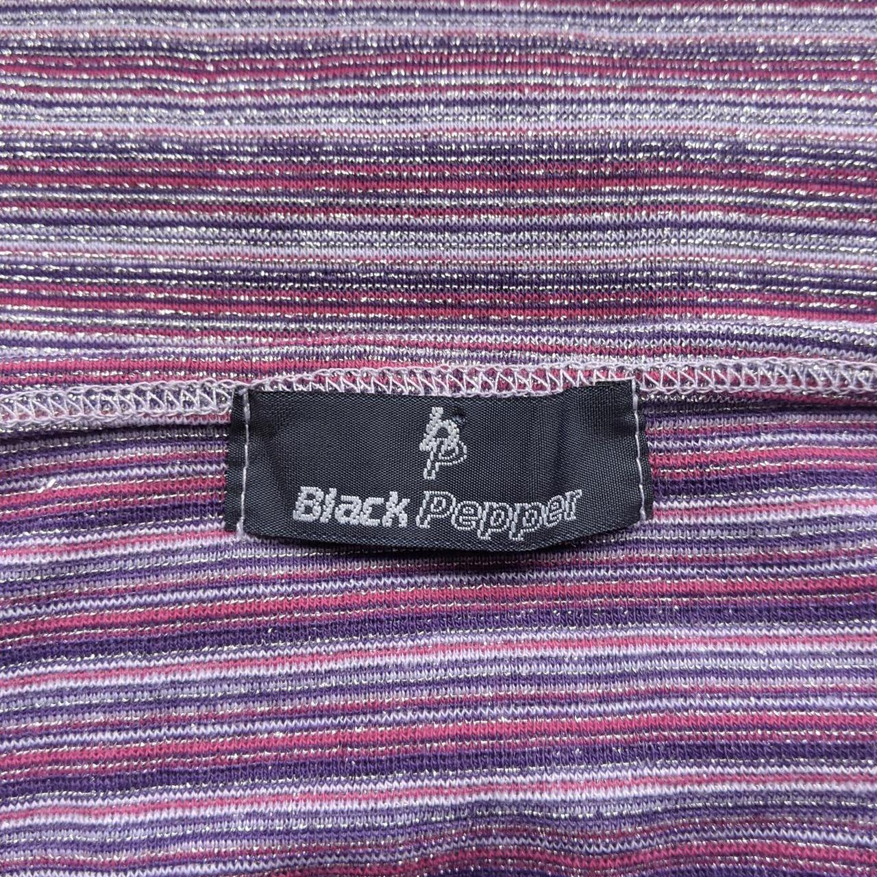 Black Pepper Women's Purple and Pink Vest Depop