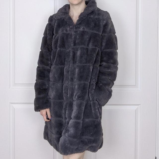 grey fur coat dorothy perkins