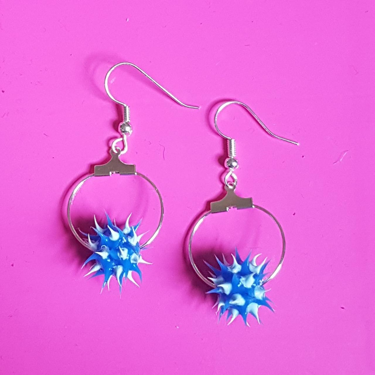 Spiky on sale rubber earrings