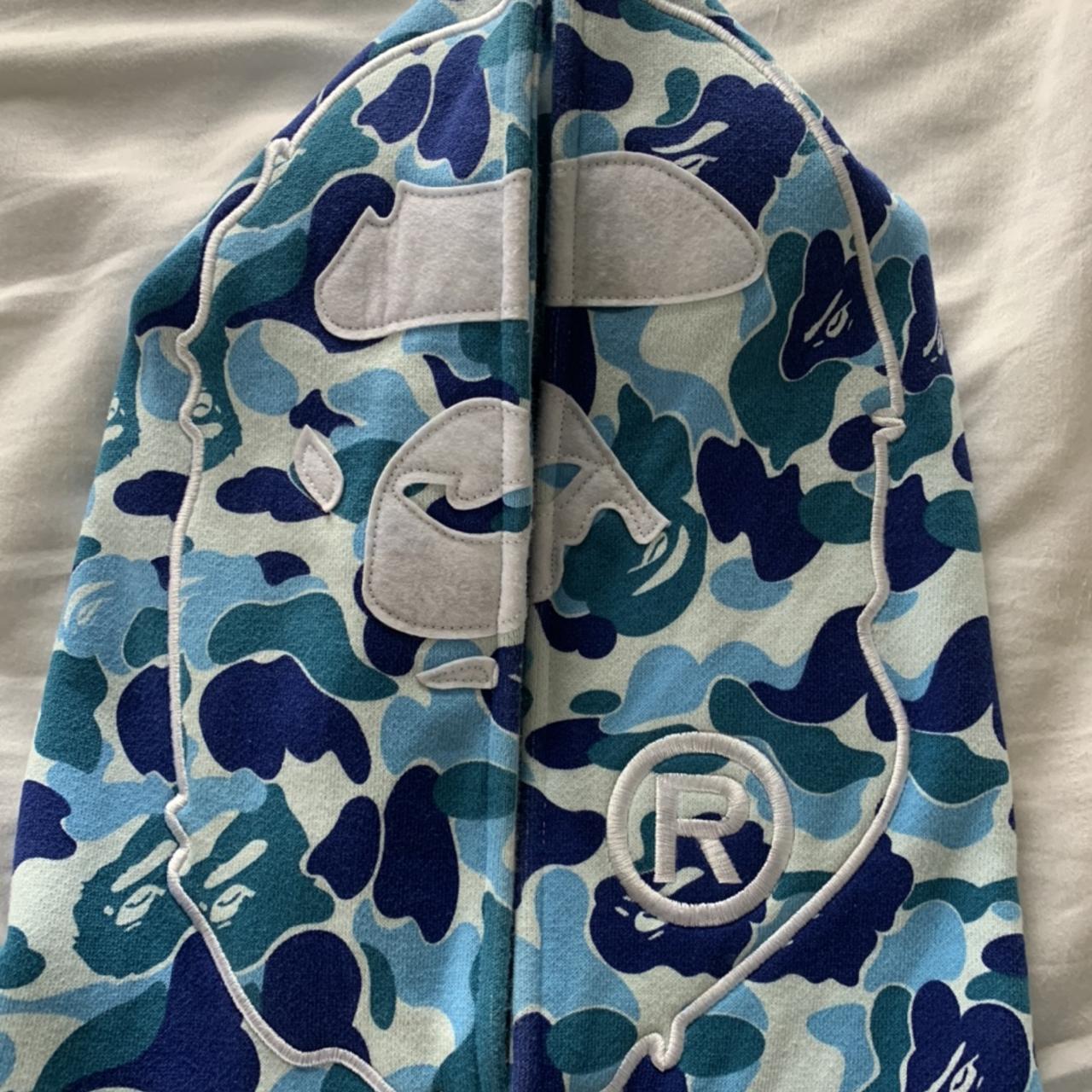 Baby blue 2024 bape hoodie