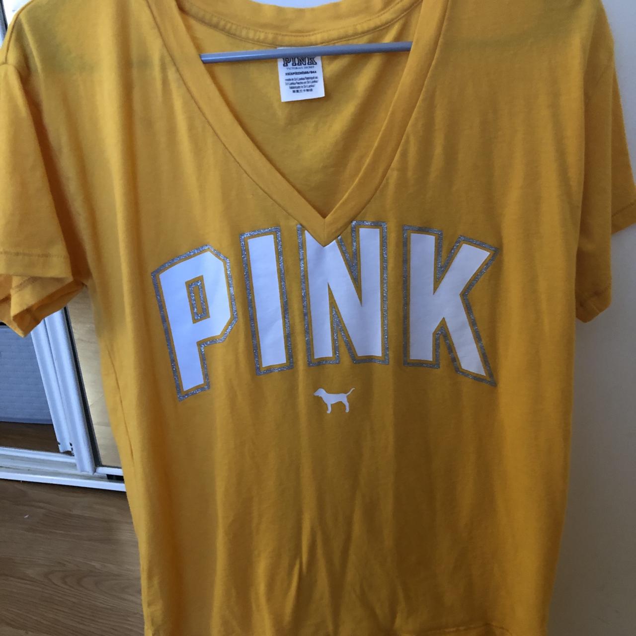 yellow victoria secret shirt