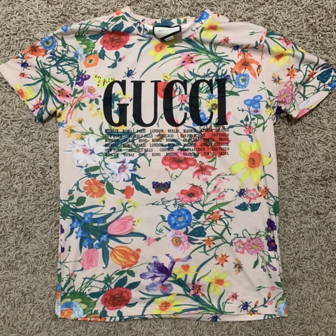 gucci flora t shirt