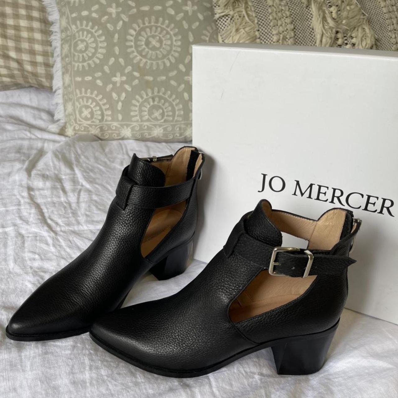 🍒 JO MERCER ABBY MID ANKLE BLACK LEATHER BOOTS 🍒... Depop