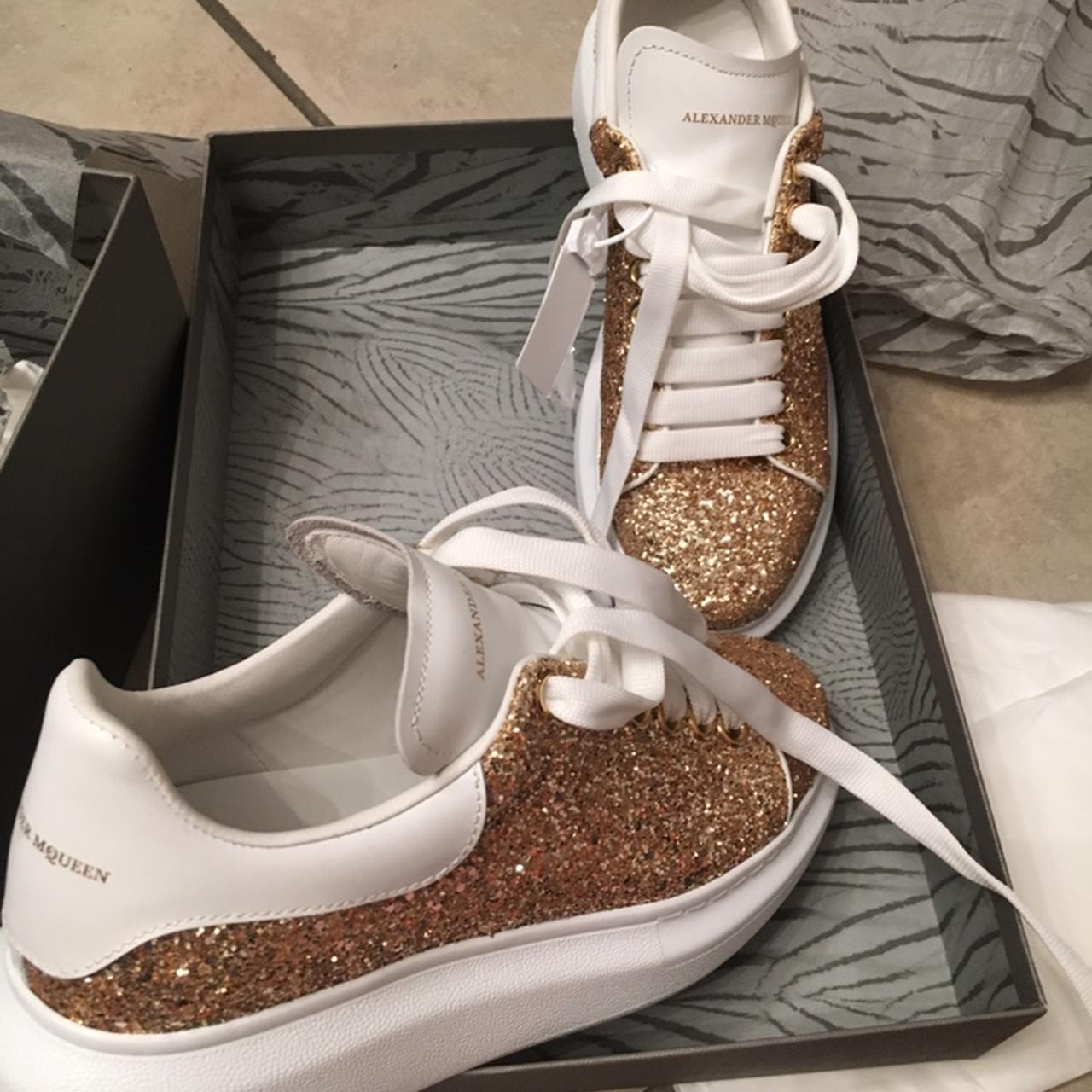 alexander mcqueen with glitter