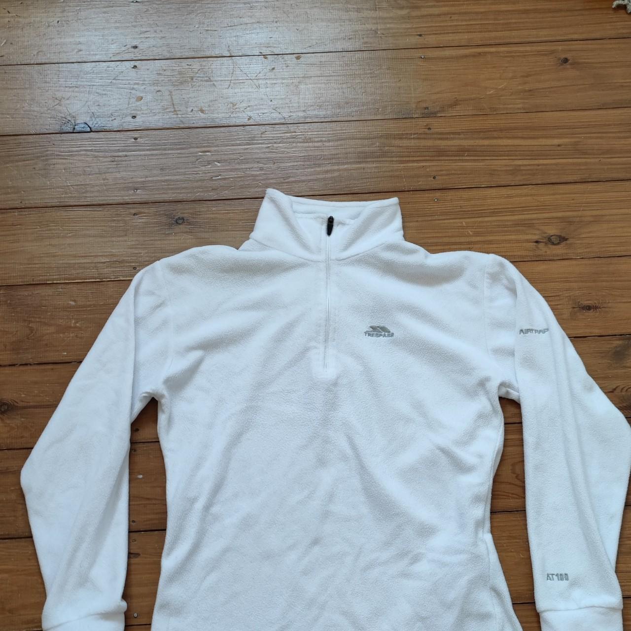 Trespass Quaterzip Fleece + White + Fits Xs - Depop