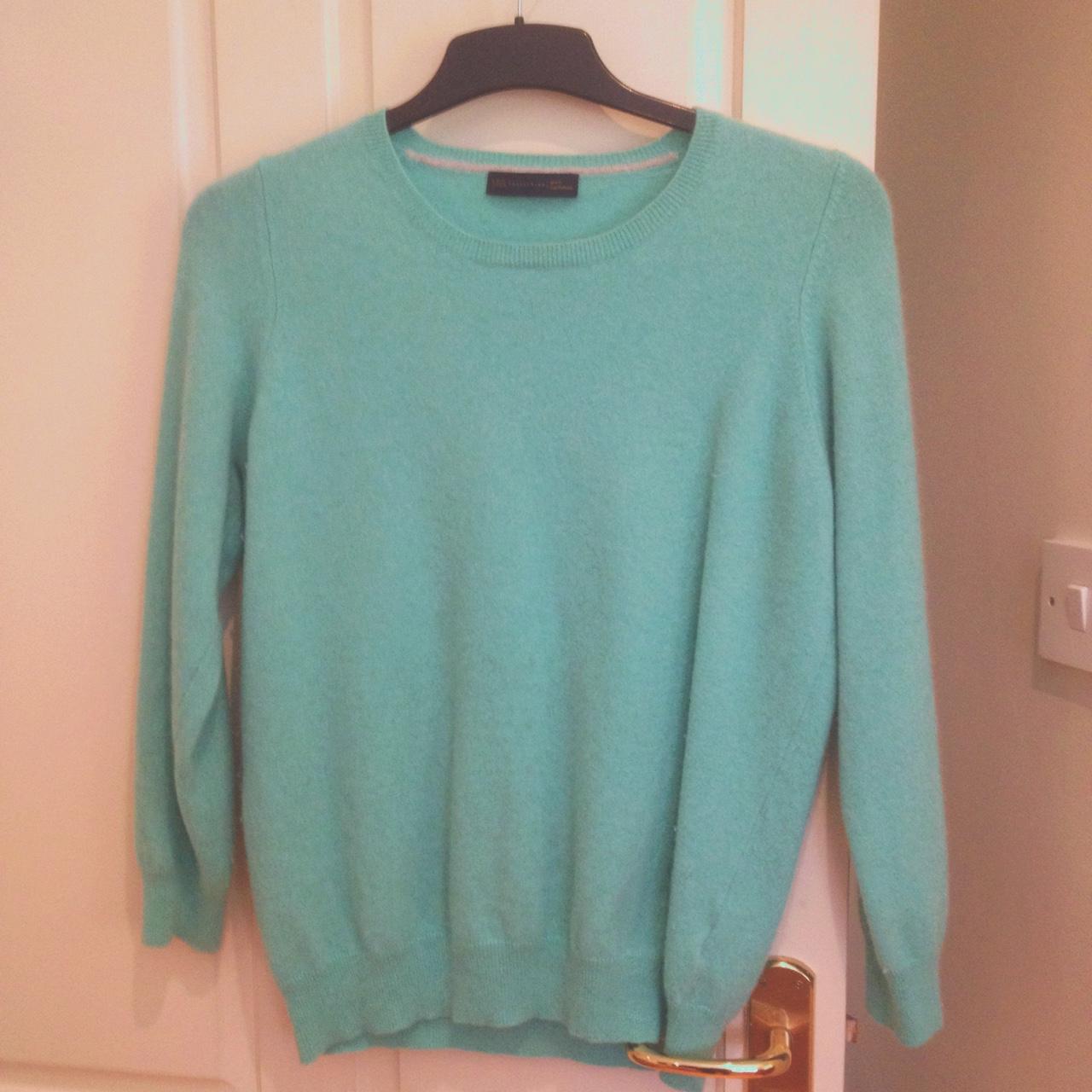 Mint green hot sale cashmere sweater