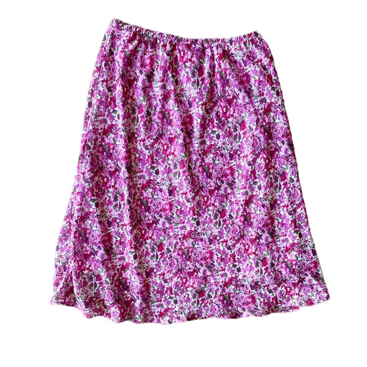 Women's Pink and Green Skirt | Depop