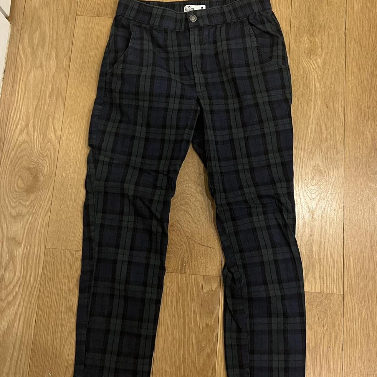hollister mens plaid pants