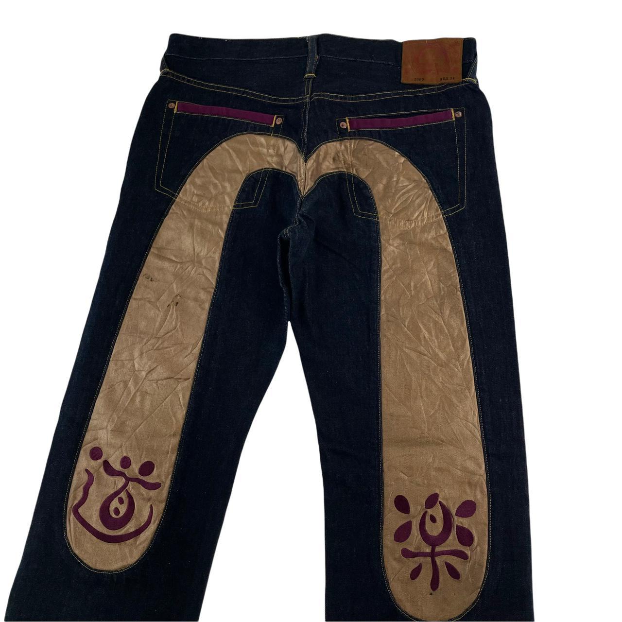 Evisu Daicock Japanese selvedge denim jeans trousers... - Depop
