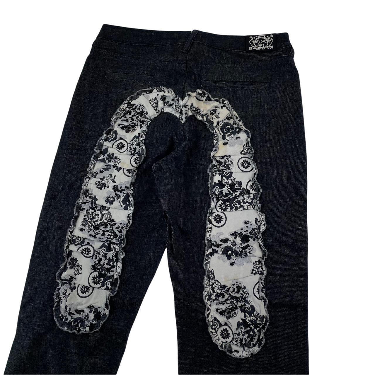 Evisu flower Daicock Japanese selvedge denim jeans... - Depop