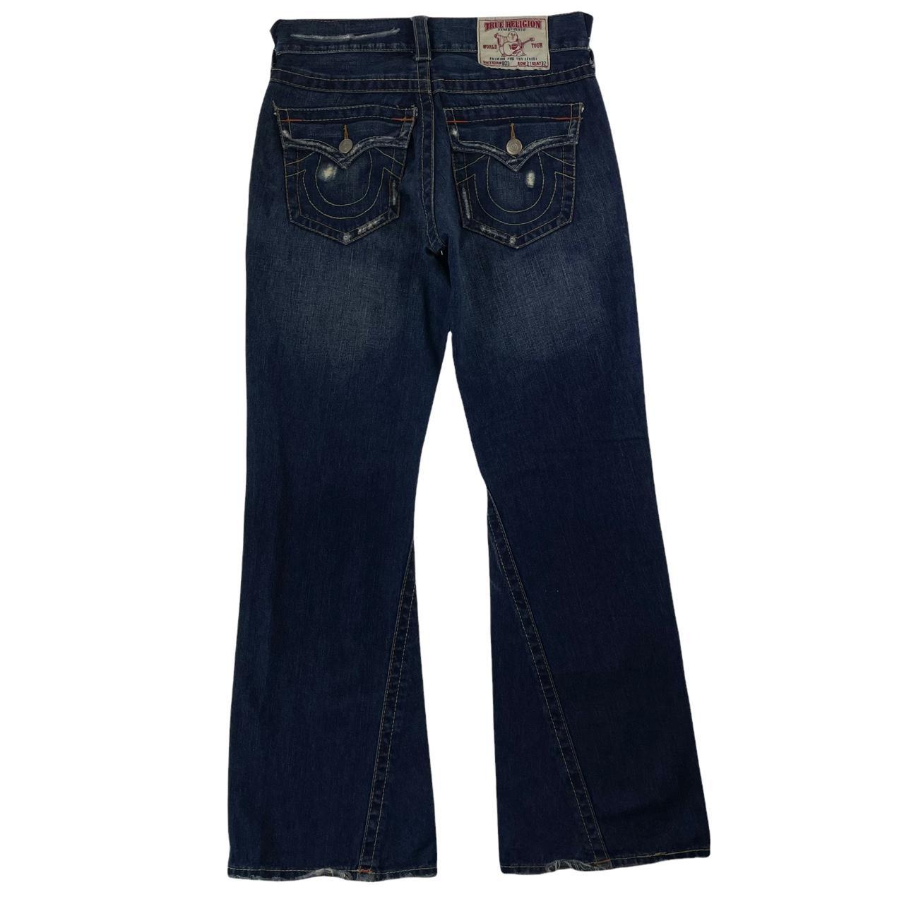 True religion big stitch flared jeans trousers... - Depop