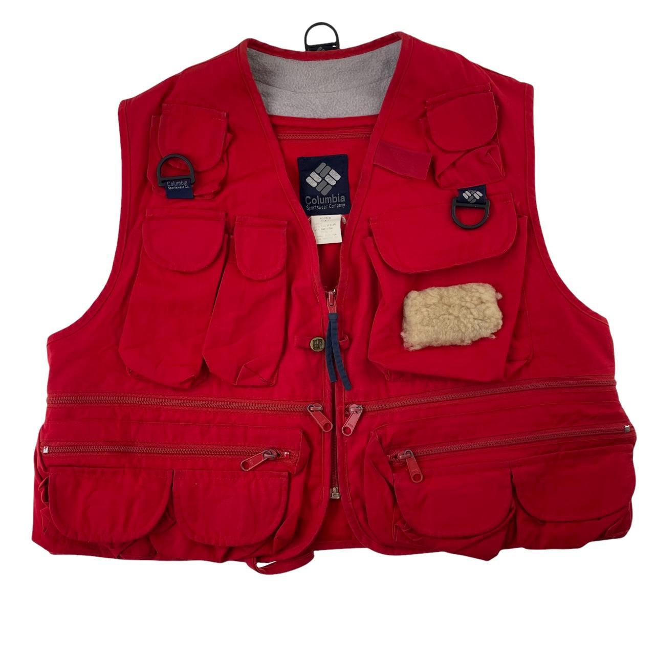 Vintage Columbia tactical fishing vest jacket size - Depop