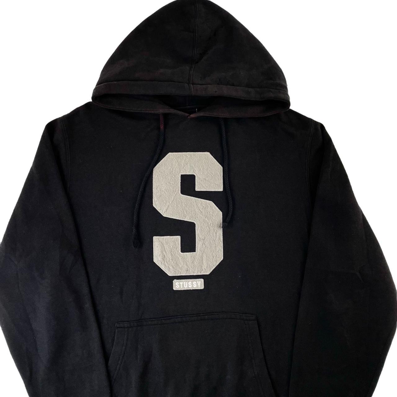 Stussy S logo hoodie size M Measurements 22” pit... - Depop