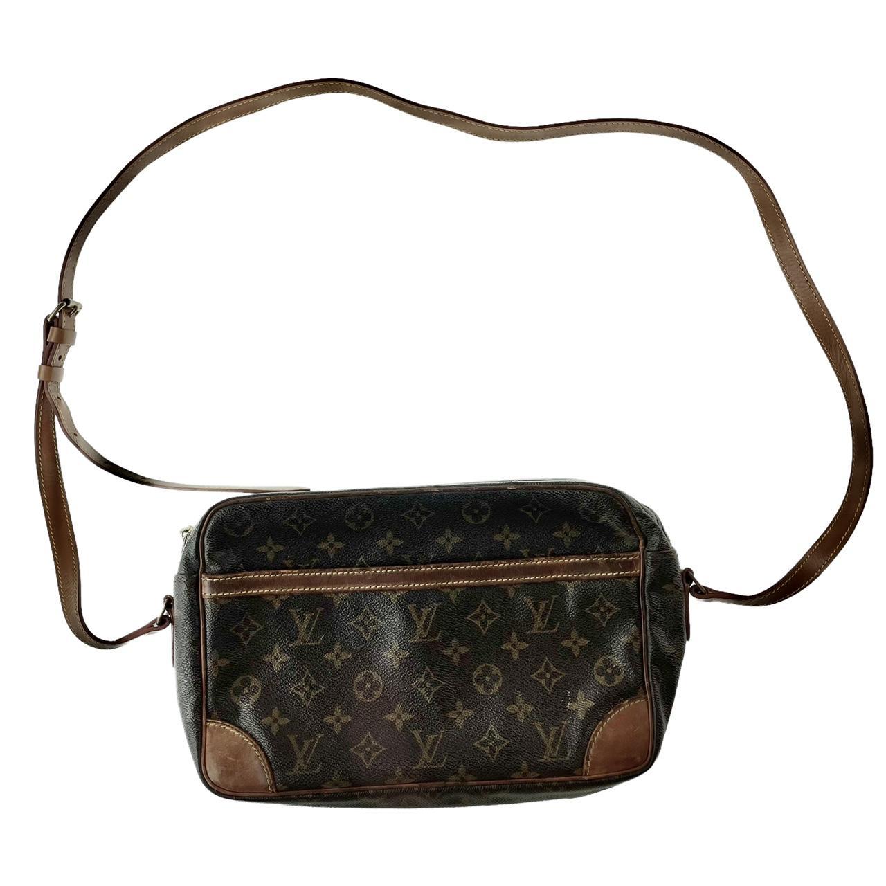 Vintage Louis Vuitton monogram cross body bag... Depop