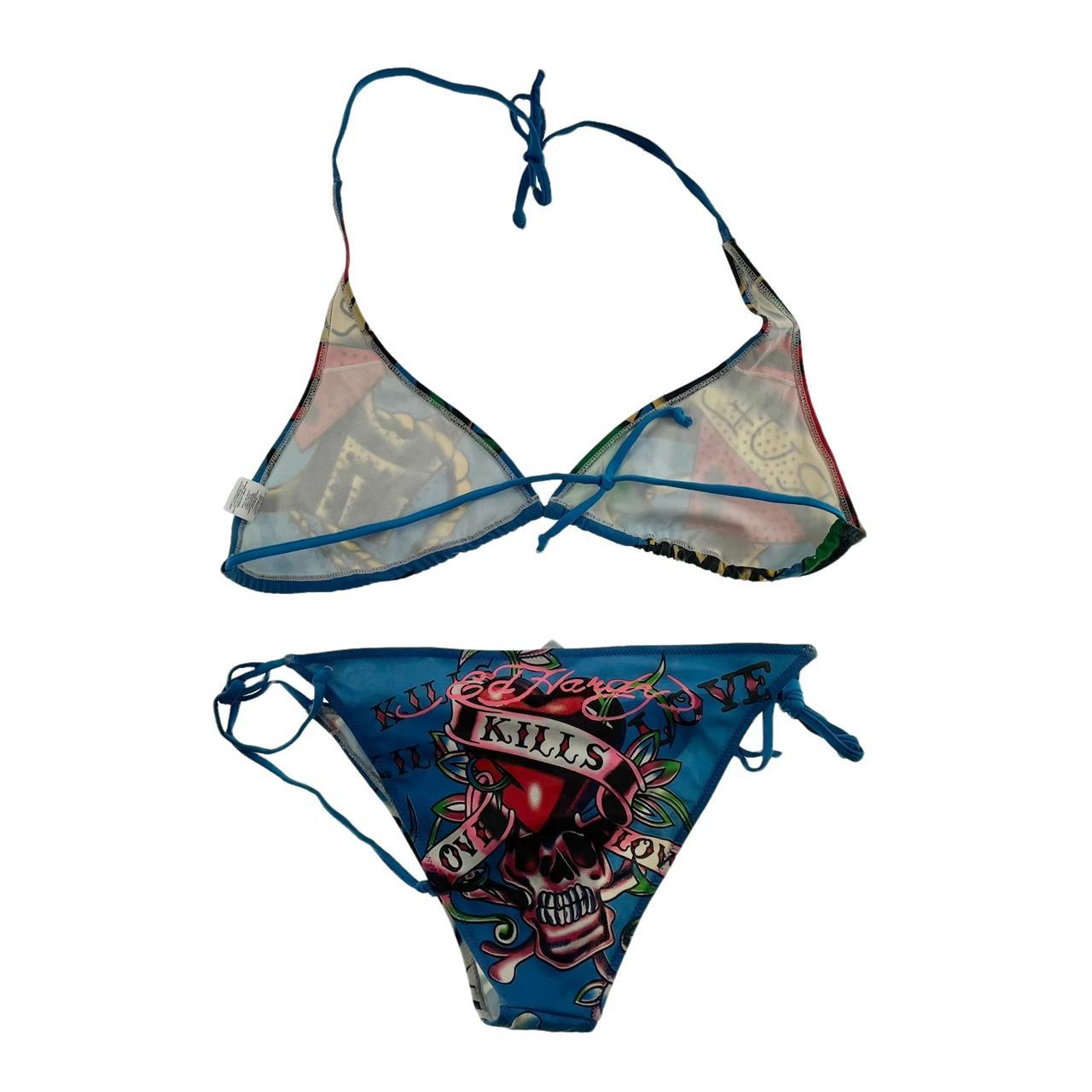 Vintage Ed Hardy Bikini Set Size Xl Description Depop 