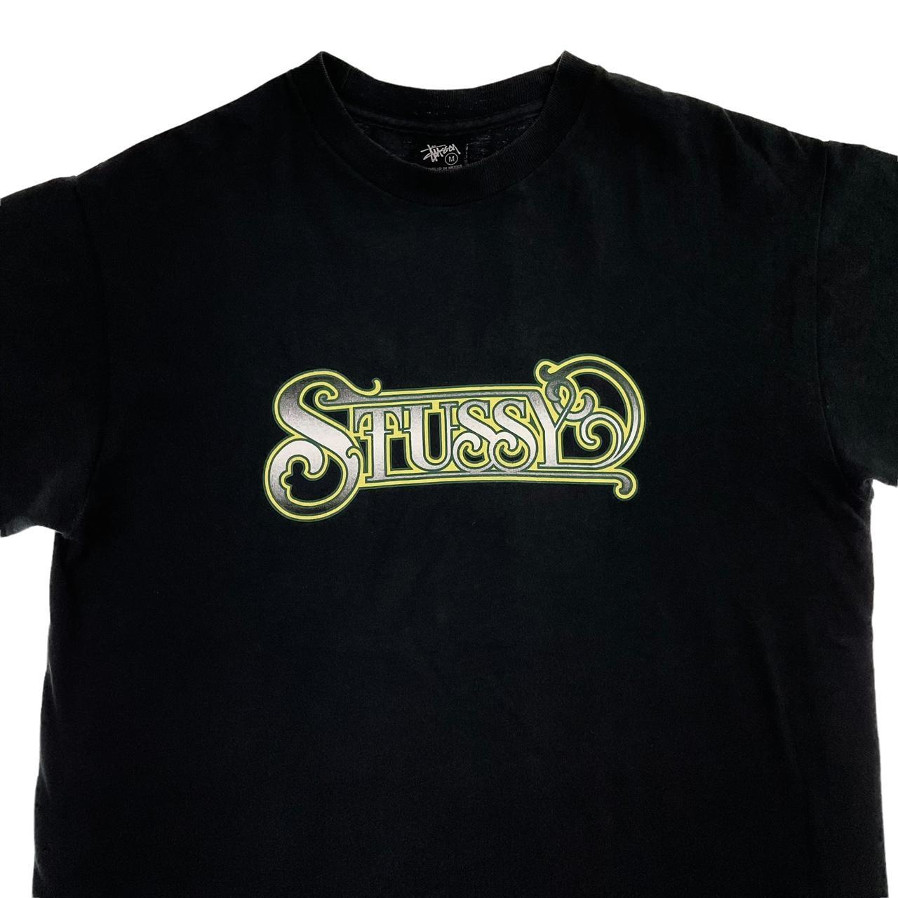 Vintage Stussy logo t shirt size... - Depop