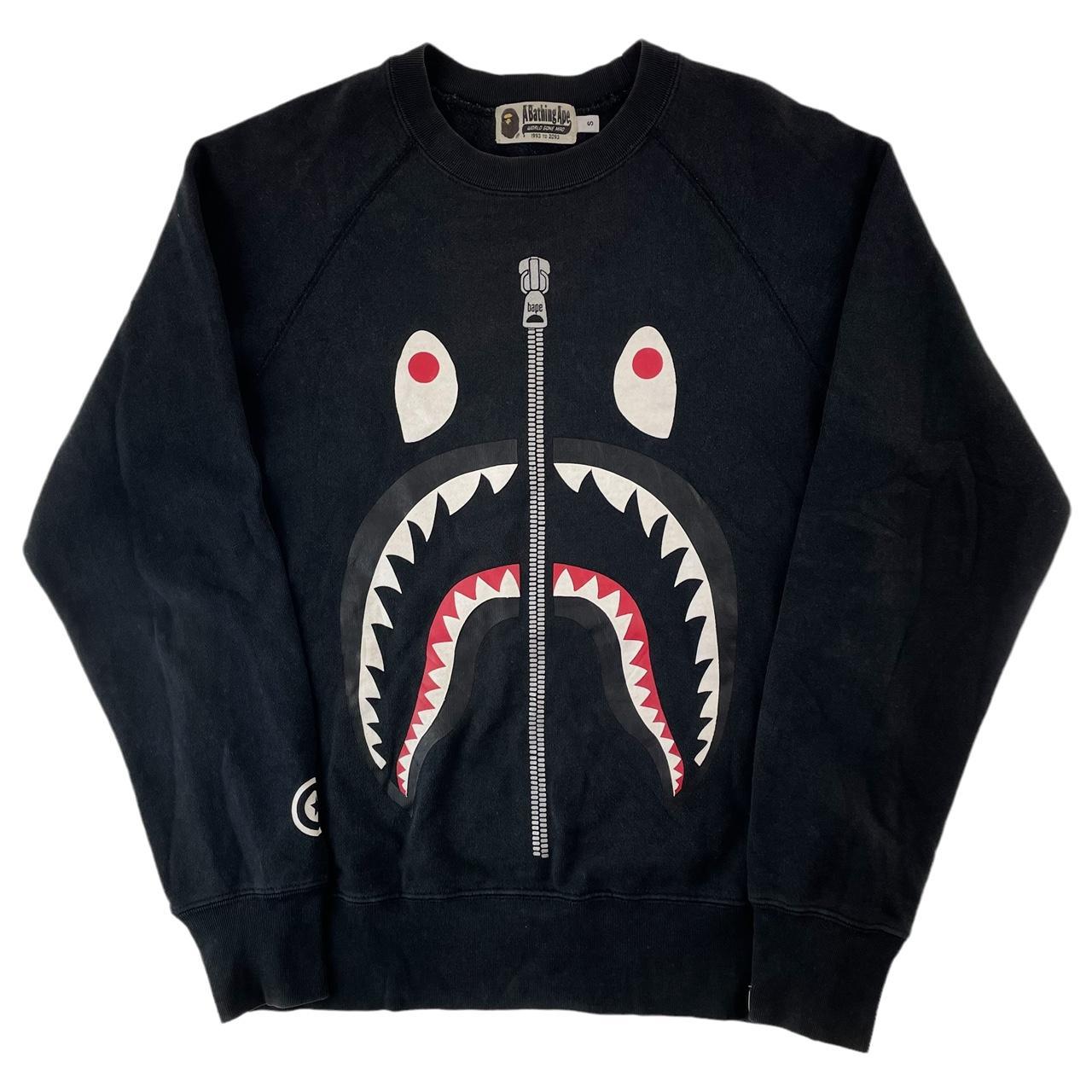 Bape shark jumper sweatshirt size... - Depop