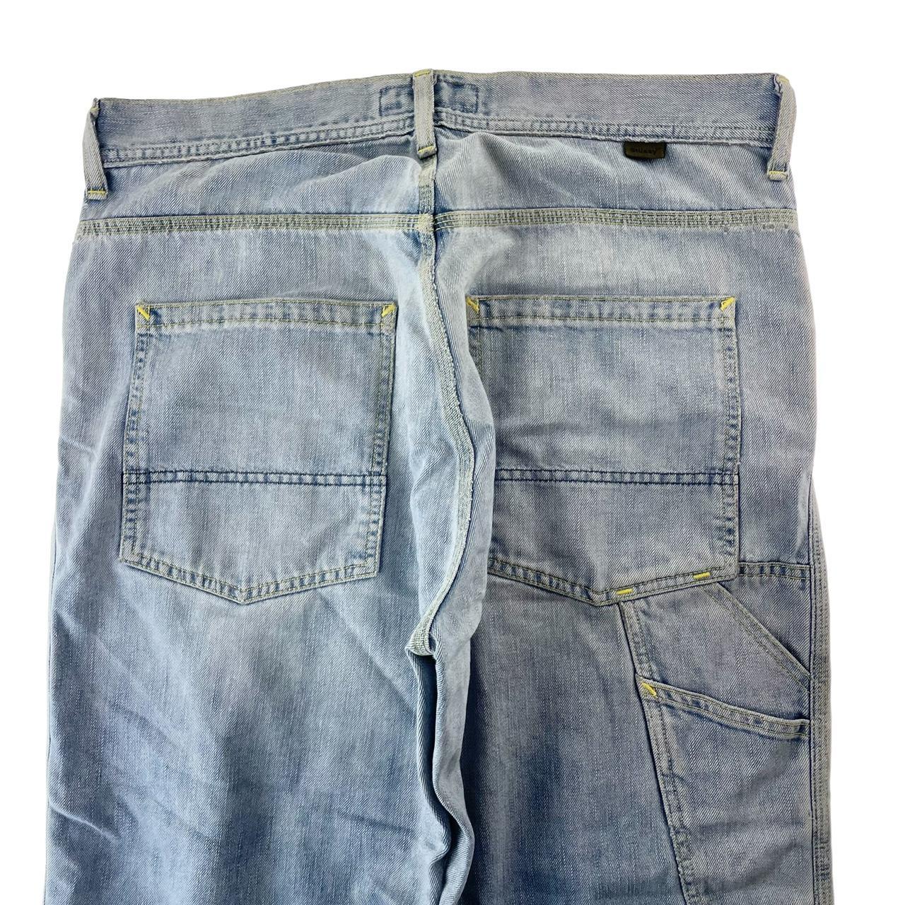 Vintage Stussy denim jeans trousers... - Depop