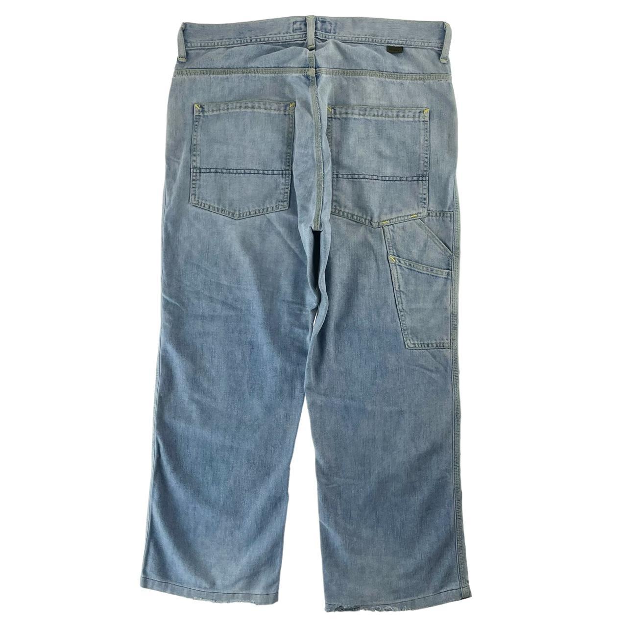 Vintage Stussy denim jeans trousers... - Depop