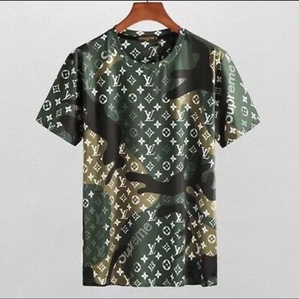 Louis Vuitton Supreme Camo T-shirt- UK XL - Asian XXXL - Depop