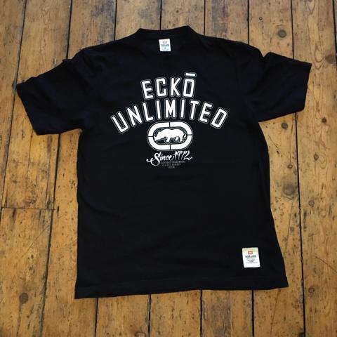Ecko Unltd T shirt size medium black/white Classic... - Depop