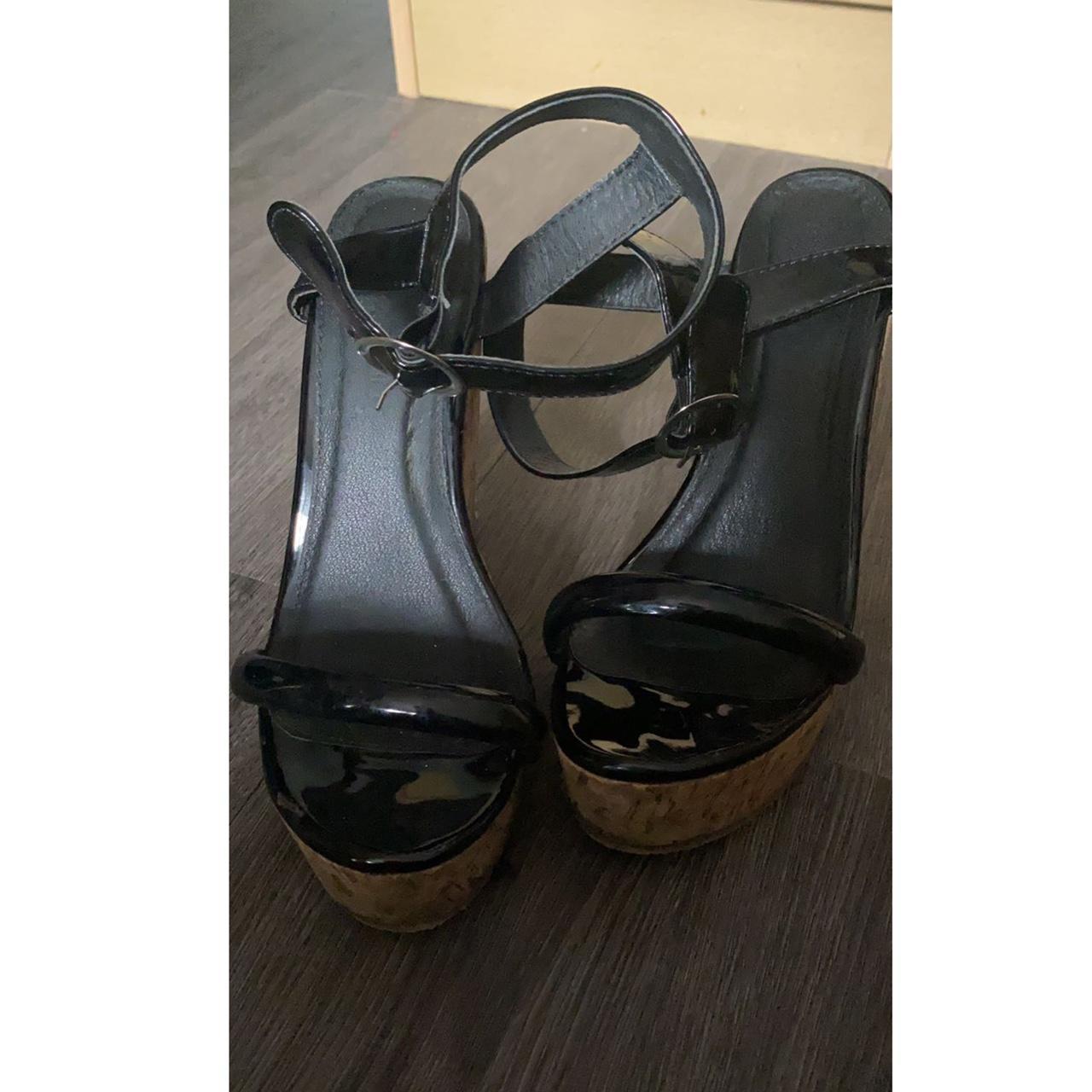 wedges cork heel