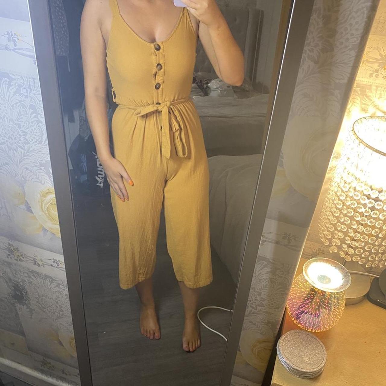 Primark summer holiday beach jumpsuit Yellow... Depop
