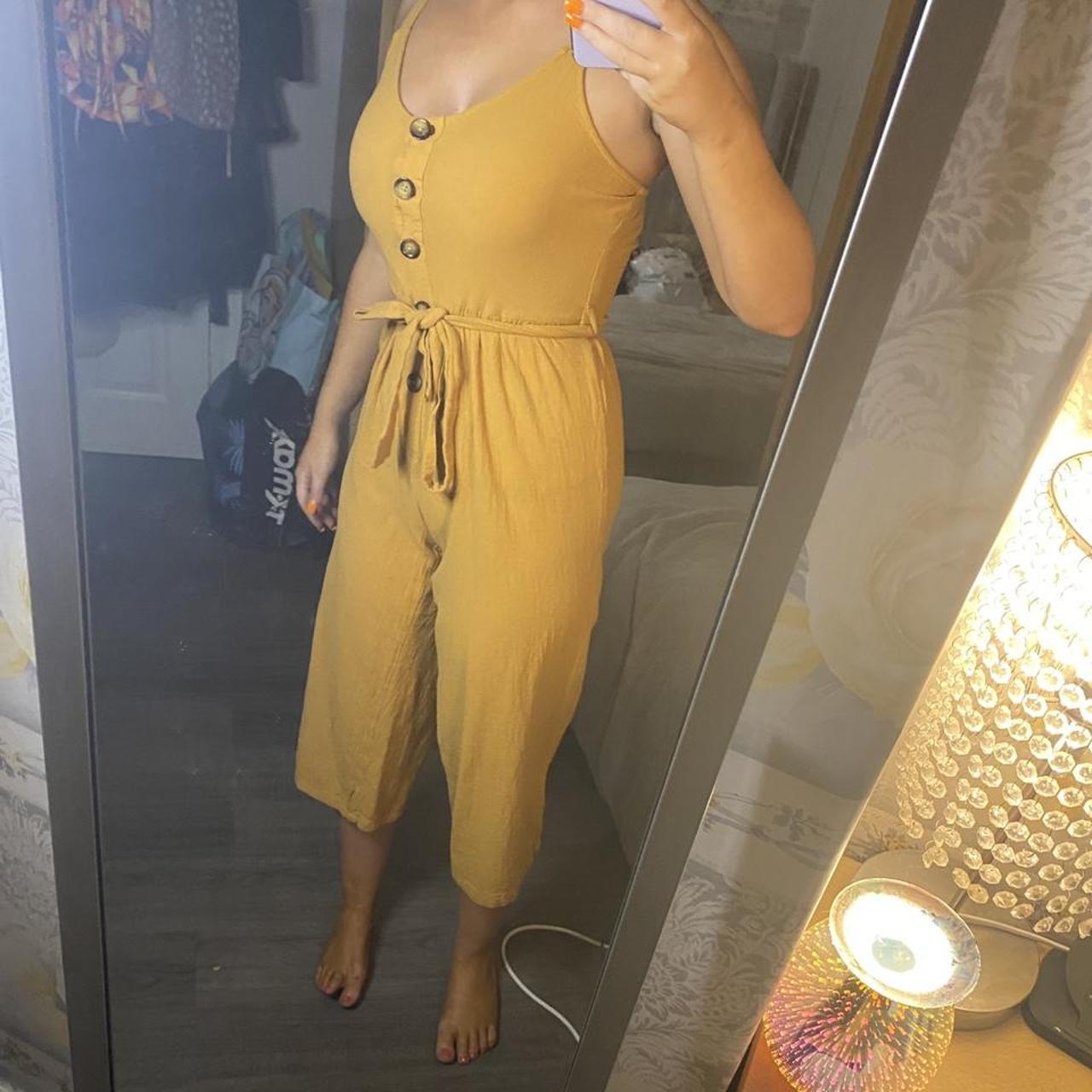 Primark summer holiday beach jumpsuit Yellow... Depop