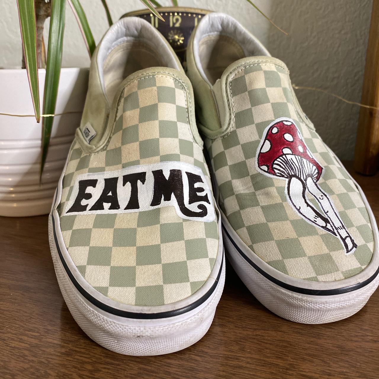 custom painted checkered vans