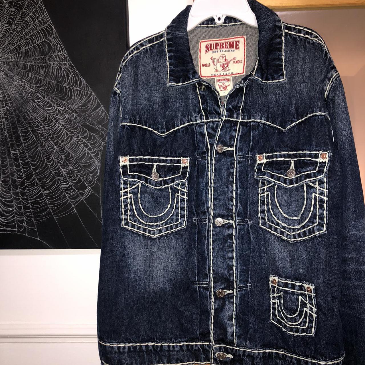 supreme true religion jean jacket