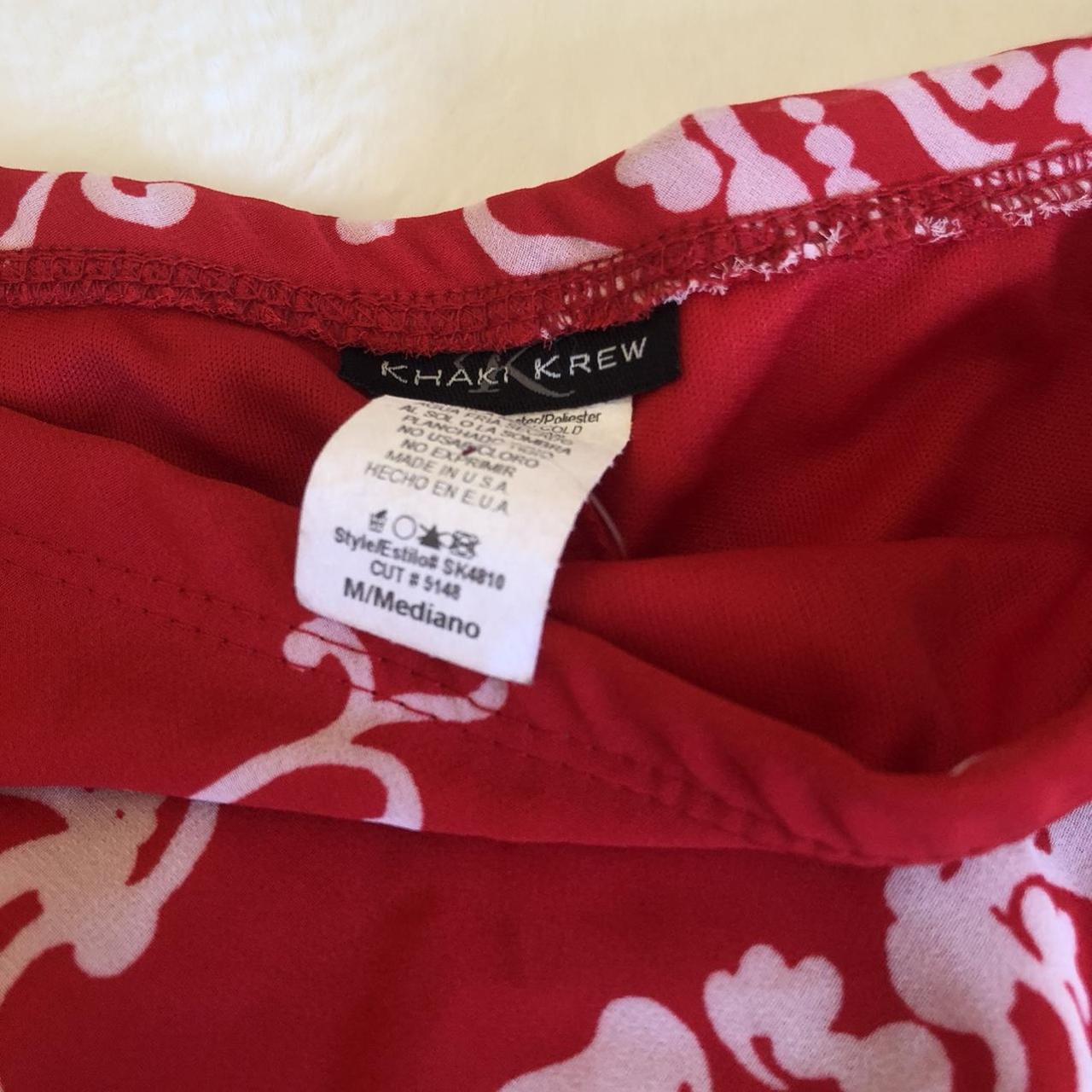Khaki Krew Women's Red and White Skirt (4)