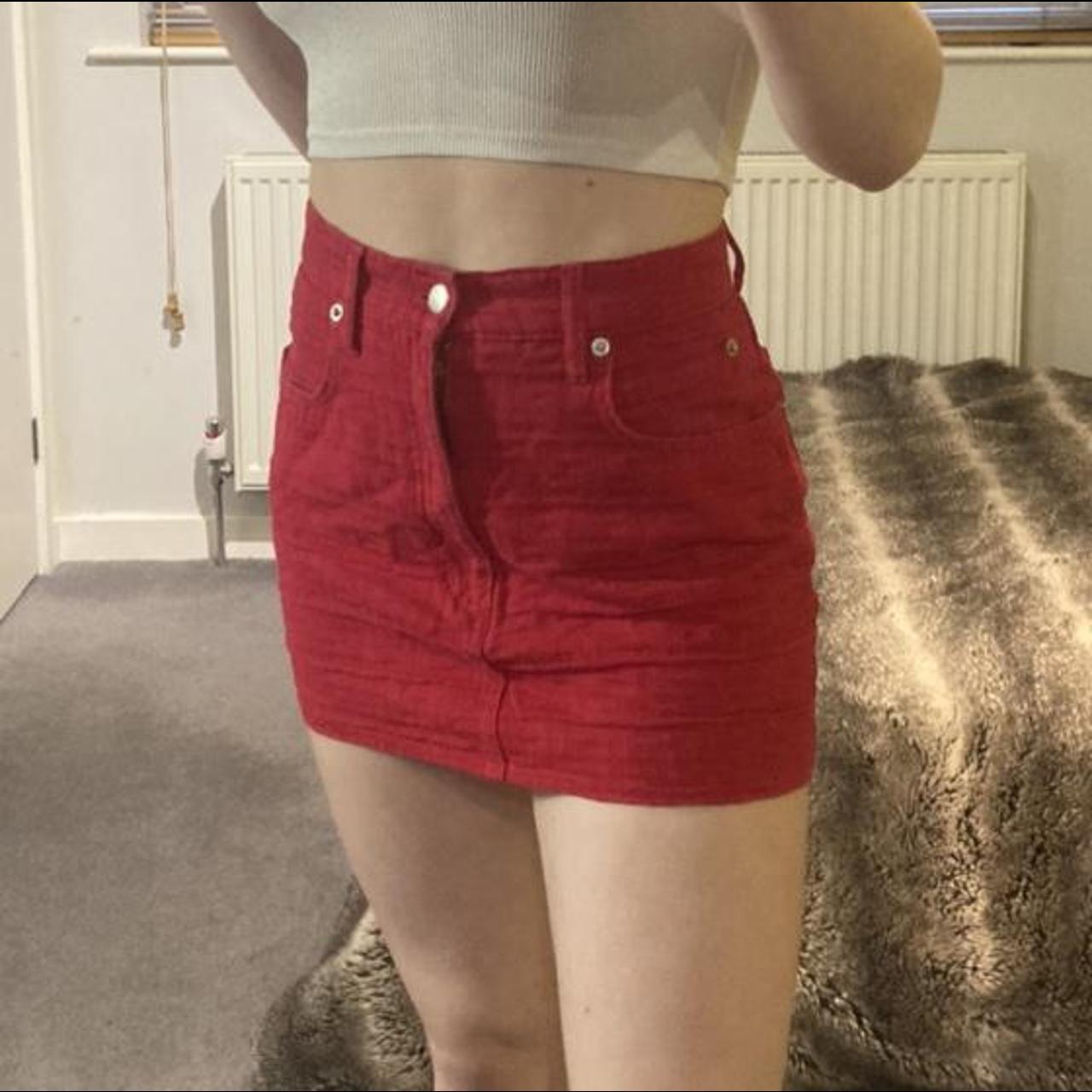 Fendi red skirt sale