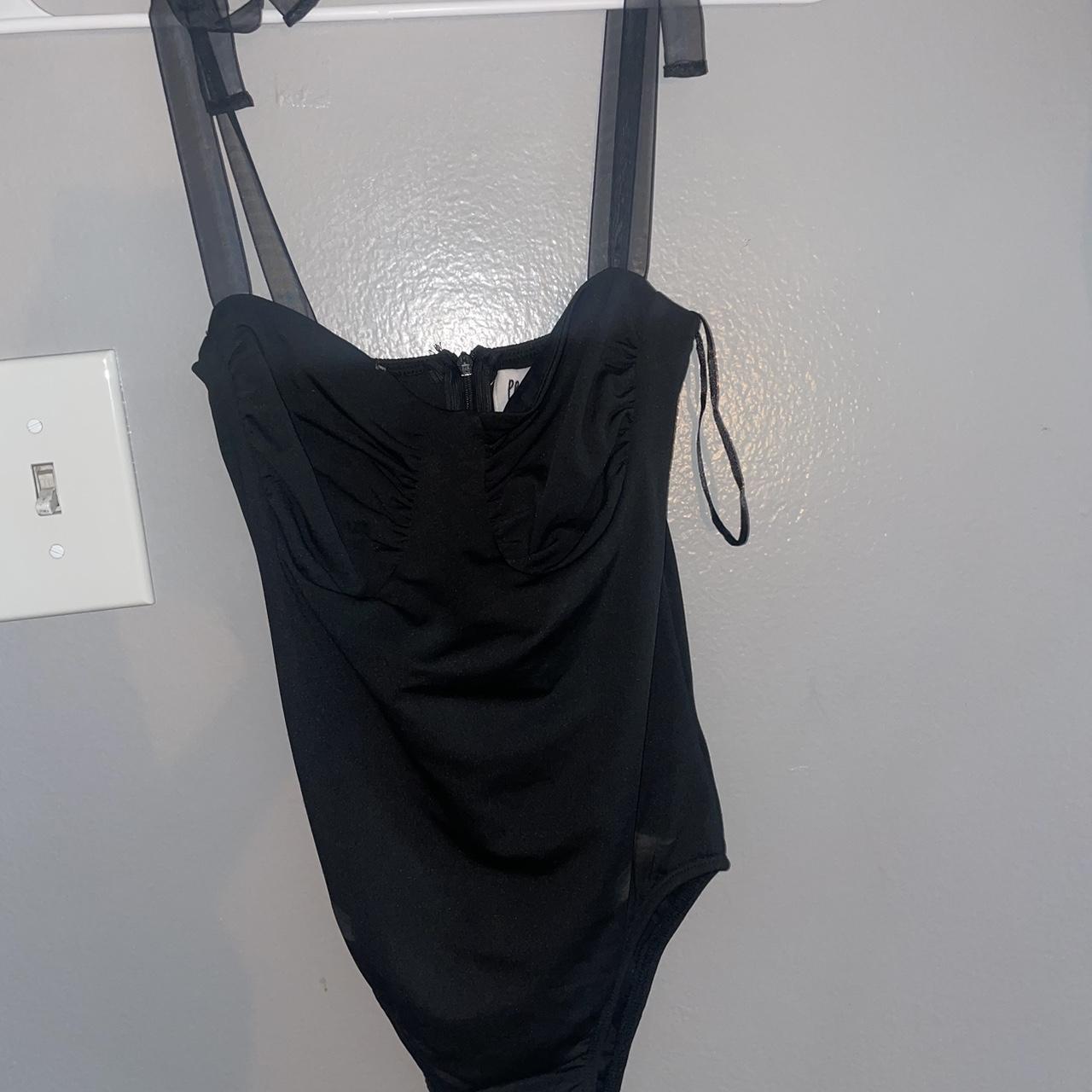 Black princess polly body suit, great condition !!... - Depop