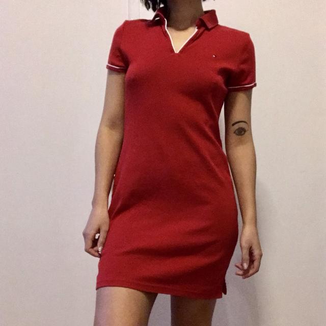 Tommy hilfiger red polo sales dress