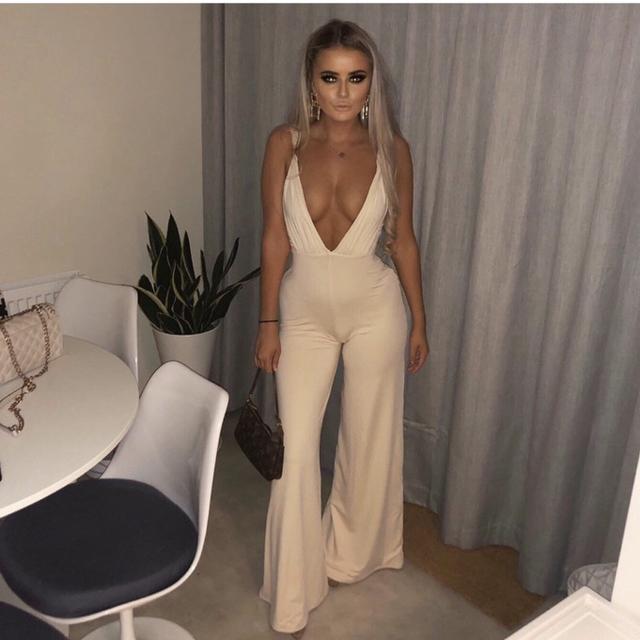 oh polly nude jumpsuit