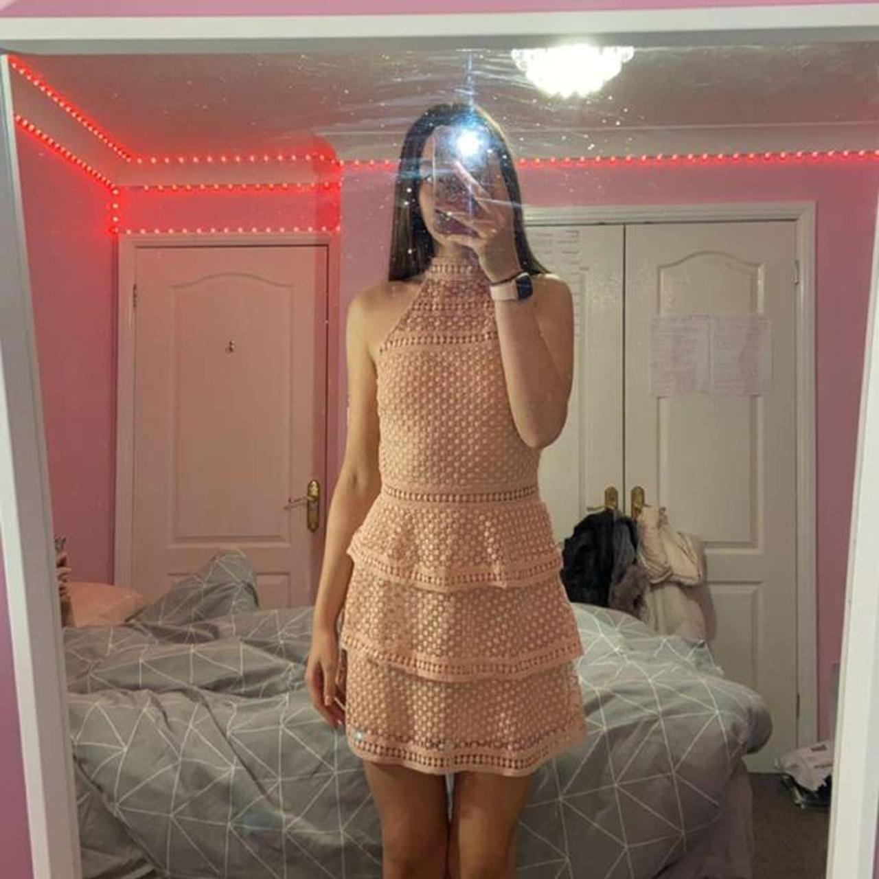 Plt pink lace dress best sale