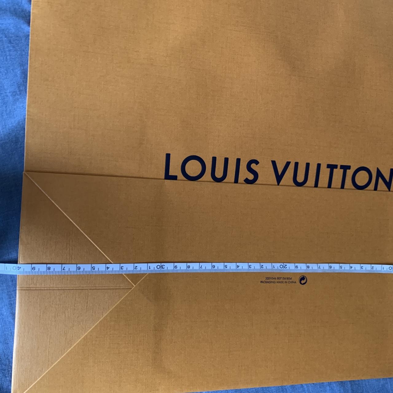 Authentic LV tote paper bag with fabric rope handle. - Depop
