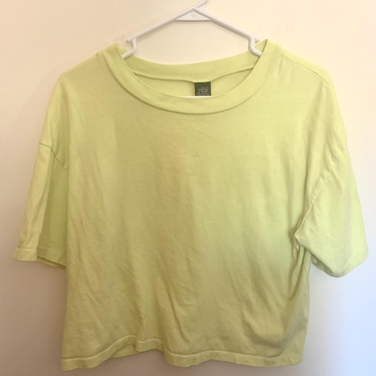 Target Women's Yellow Crop-top | Depop