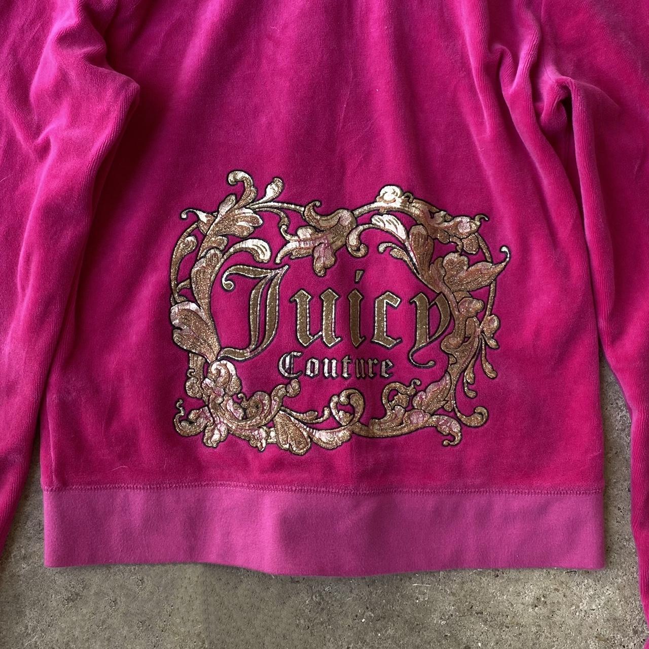 Vintage pink juicy couture tracksuit jacket Size... - Depop
