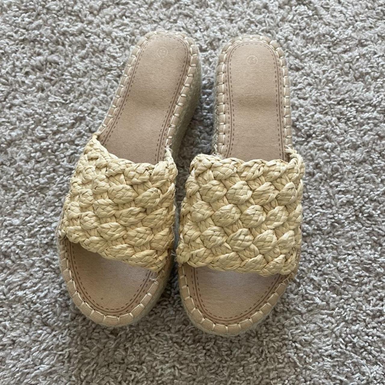 PUBLIC DESIRE platform woven sandals. Perfect for... - Depop