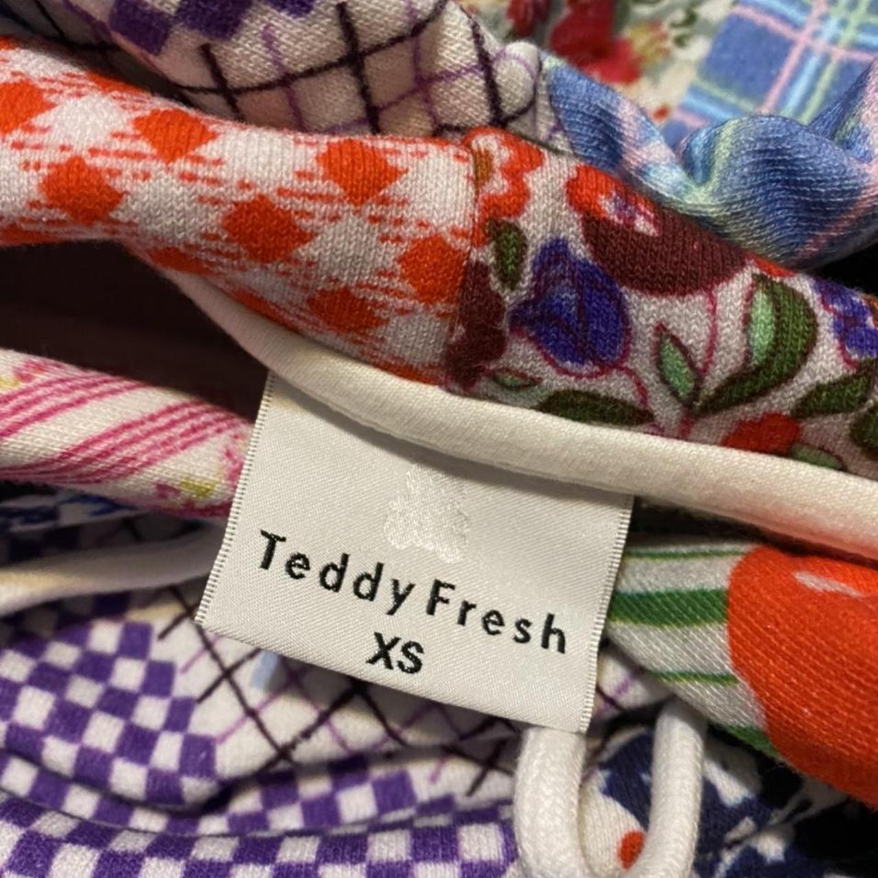 Teddy Fresh quilted hoodie Size XS Never - Depop