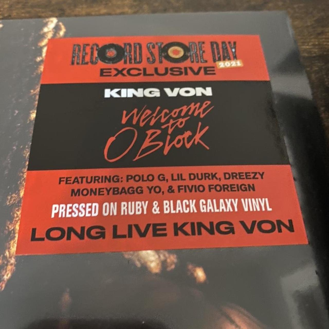 King Von Welcome To O'Block LP Vinyl Red & Black